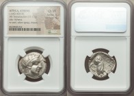 ATTICA. Athens. Ca. 440-404 BC. AR tetradrachm (24mm, 17.13 gm, 11h). NGC Choice VF 5/5 - 4/5. Mid-mass coinage issue. Head of Athena right, wearing c...