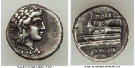 BITHYNIA. Cius. Ca. 350-300 BC. AR hemidrachm (14mm, 2.43 gm, 2h). VF, scratches. Posedonius, magistrate. KIA, laureate head of Apollo right / ΠOIΣIΔ ...