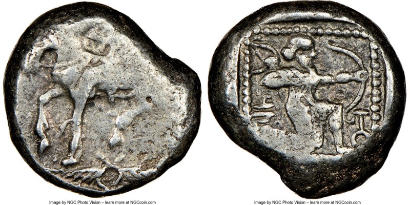CILICIA. Tarsus. Ca. late 5th century BC. AR third-stater (13mm, 3.44 gm, 3h). N...