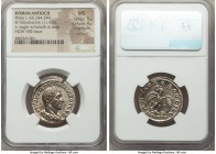 SYRIA. Antioch. Philip I (AD 244-249). BI tetradrachm (25mm, 11.92 gm, 1h). NGC MS 5/5 - 4/5, Fine Style, brushed. Minted in Rome for use in Antioch, ...
