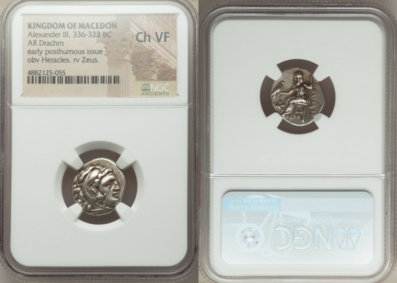 ANCIENT LOTS. Greek. Macedonian Kingdom. Ca. 336-323 BC. Lot of three (3) AR dra...