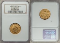 Victoria gold Sovereign 1867-SYDNEY AU50 NGC, Sydney mint, KM4, Fr-10. AGW 0.2353 oz. 

HID09801242017