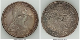 Maria Theresa Taler Restrike 1780-Dated (c. 1816-1828) VF details (Chopmarked, Tooled), Gunzburg mint, KM22, Hafner-27. A very rare type to find chopm...