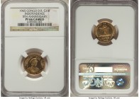 Democratic Republic gold Proof "5th Anniversary of Independence" 10 Francs 1965 PR66 Cameo NGC, KM2. Issued for the 5th anniversary of Independence. 
...