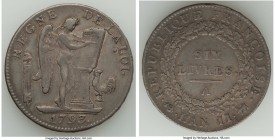 Republic 6 Livres L'An II (1793)-A VG/Fine, Paris mint, KM624.1.

HID09801242017