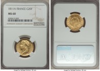 Napoleon gold 20 Francs 1811-A MS60 NGC, Paris mint, KM695.1. Laureate head left / Denomination within wreath. AGW 0.1867 oz. 

HID09801242017