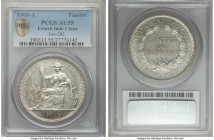 French Colony Piastre 1900-A AU55 PCGS, Paris mint, KM5a.1. Reflective white untoned surfaces with just a trace of rub on high points. 

HID0980124201...