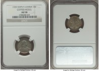 French Colony copper-nickel 10 Cents 1939-(a) AU58 NGC, KM21.2. Date between dots variety. 

HID09801242017