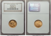 Prussia. Wilhelm I gold 10 Mark 1873-A MS65 NGC, Berlin mint, KM502.

HID09801242017