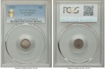 George III Penny 1792 MS64 PCGS, KM610, S-3760. Light gray toning with a tinge of purple on the reverse.

HID09801242017