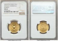 Manilal Chimanlal & Co. Private Issue gold Tola ND MS64 NGC, KM-X45. 0.995 fine.

HID09801242017