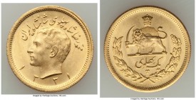 Muhammad Reza Pahlavi gold Pahlavi SH 1331 (1952) UNC, KM1162. 22.2mm. 8.15gm. AGW 0.2354 oz. 

HID09801242017