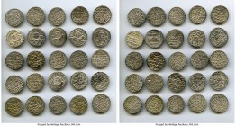 Seljuqs of Rum 25-Piece Lot of Uncertified Assorted Dirhams XF, Lot of 25 coins of Kaykhusraw II (AH634-644/AD1236-1245) Dirhams (sun & lion), A-1218,...