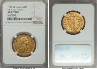 Naples & Sicily. Ferdinand IV gold 6 Ducati 1769 BP/C-RC AU Details (Cleaned) NGC, KM176. Few adjustments, cleaned surfaces yet quite attractive. 

HI...