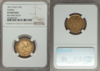 Parma. Maria Luigia gold 20 Lire 1815 XF Details (Reverse Rim Filed) NGC, KM-C31, Fr-934. Mintage: 12,000. Two year type. AGW 0.1866 oz. 

HID09801242...