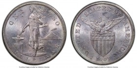 USA Administration Peso 1907-S MS63 PCGS, San Francisco mint, KM172.

HID09801242017