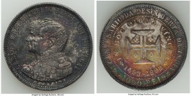 Carlos I "Discovery of India" 1000 Reis 1898 AU (Artificially Toned), KM539.

HID09801242017