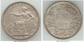 Confederation 5 Francs 1850-A AU (dipped), Paris mint, KM11.

HID09801242017
