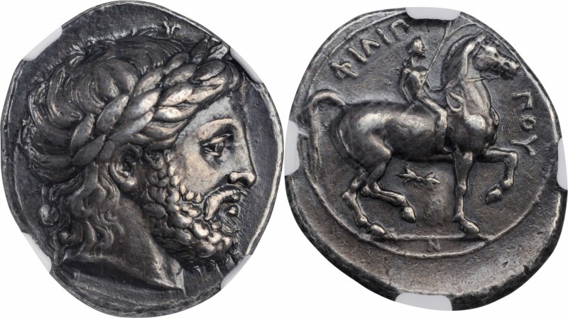MACEDON. Kingdom of Macedon. Philip II, 359-336 B.C. AR Tetradrachm (14.47 gms),...