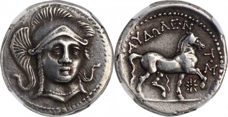 MACEDON. Paeonia. Kingdom of Paeonia. Audoleon, ca. 315-286 B.C. AR Tetradrachm ...