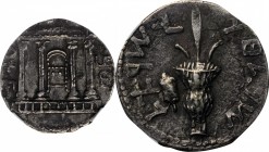 JUDAEA. Bar Kochba Revolt, C.E. 132-135. AR Sela (14.47 gms), Jerusalem Mint, Year 2 (133/4 C.E.). NGC Ch EF 45, Strike: 4/5 Surface: 4/5. Overstruck....