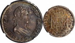 CHILE. 8 Reales, 1812-So FJ. Santiago Mint. Ferdinand VII. NGC AU Details--Obverse Scratched.
KM-80; FC-53; EL-70; Cal-Type-165 # 628. Mintage: 307,0...