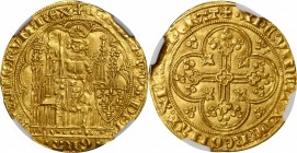 FRANCE. Ecu d'Or, ND (1337). Philip VI. NGC MS-63.
4.48 gms. Fr-270; Dup-249; Ciani-282. Emission of 1 January 1337. An excellent representative of t...