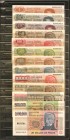ARGENTINA. Banco Central de la República Argentina. 1 Peso to 1,000,000 Pesos, ND (1970-83). P-Various. Specimens. Uncirculated.
13 pieces in lot. A ...