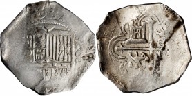 ARABIAN PENINSULA. Yemen (Uncertain). Cob 8 Reales, ND (ca. Mid-Late 1610's). Local Mint ( - 8). VERY FINE.
24.04 gms. U.S. Mexican Numismatic Associ...