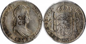 BRITISH HONDURAS. British Honduras - Mexico. Dollar (6 Shillings 1 Penny), ND (ca. 1818-20). PCGS EF-40 Gold Shield; Countermark: EF Details.
KM-stam...