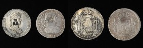 BRITISH HONDURAS. Pair of Modern Concoctions (2 Pieces), ND (ca. 1990s or earlier). Average Grade: EXTREMELY FINE.
An interesting countermark study g...