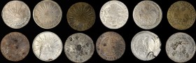 MEXICO. Assortment of Contemporary Counterfeits (10 pieces), ND (ca. 1824 to 1901). Grade Range: VERY GOOD to EXTREMELY FINE.
An academic assortment ...