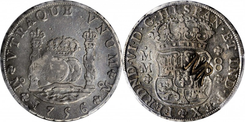 MOZAMBIQUE. Mozambique - Mexico. 8 Reales, ND (1765). Governor Baltazar Manoel P...