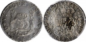 MOZAMBIQUE. Mozambique - Mexico. 8 Reales, ND (1765). Governor Baltazar Manoel Pereira do Lago. PCGS VF-35 Gold Shield; Countermark: EF Details.
KM-2...