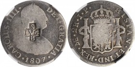 SAINT VINCENT. St. Vincent - Peru. 4-1/2 Bits (3 Shilling 9 Pence), ND (1814-18). NGC VG-8.
KM-9.1 (same punch); Prid-13 (same punch); Wood-68 (same ...