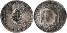 SCOTLAND. Scotland - Mexico. Renfrewshire. Greenock. 4 Shillings 6 Pence, ND (ca. 1823). PCGS VF-20 Gold Shield; Countermark: VF Details.
Manville-59...