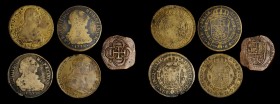 MIXED LOTS. Falsa Época. Academic Collection of Contemporary Counterfeits (5 Pieces), Mixed Dates. Grade Range: VERY GOOD to EXTREMELY FINE.
A neat g...
