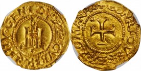ITALY. Genoa. Scudo d'Oro, ND (1528-41). Sigla: AS. The Biennial Doges. NGC MS-64.
3.39 gms. Fr-412; Lunardi-190. A razor sharp example, this incredi...