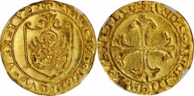 ITALY. Venice. Scudo d'Oro, ND (1523-39). Andrea Gritti. NGC MS-66.
3.37 gms. Fr-1448; Paolucci-3. An incredibly wondrous and lustrous specimen, this...