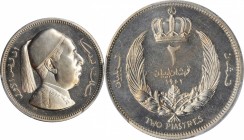 LIBYA. Proof Set (5 Pieces), 1952. All PCGS Gold Shield Certified.
KM-PS1 (for set). 1) 2 Piastre. PCGS PROOF-66. KM-5 2) Piastre. PCGS PROOF-66. KM-...