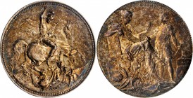 RUSSIA. Mikhailovich Silver Medal, 1894. Alexander III. PCGS SPECIMEN-62 Gold Shield.
42 mm. Diakov-1005.1; Smirnov-1386. By A. Scharff. Obverse: St....