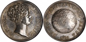 SWEDEN. Queen Christina Abdication Silver Medal, "1680". Christina. NGC MS-63.
Hildebrand-114. By Giovanni Hamerani. Commemorating the abdication of ...