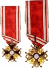 RUSSIA. Order of St. Stanislaus, Civil Division, Badge of Order, ND (ca. 1856-1917). CHOICE EXTREMELY FINE.
46mm. Barac-759. Gilt red Maltese Cross, ...