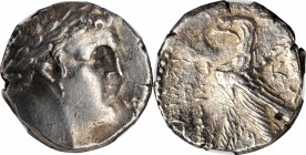 SYRIA. Phoenicia. Tyre. AR Shekel (14.21 gms), Dated CY 162 (A.D. 36/7). NGC Ch EF, Strike: 4/5 Surface: 3/5.
RPC-4666; HGC-10, 357. Obverse: Laureat...