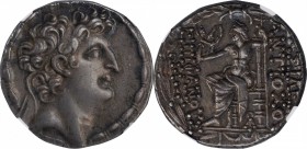SYRIA. Seleukid Kingdom. Antiochos VIII Grypos, 125-96 B.C. AR Tetradrachm (16.12 gms), Antioch Mint, ca. 109-96 B.C. NGC AU★, Strike: 5/5 Surface: 5/...