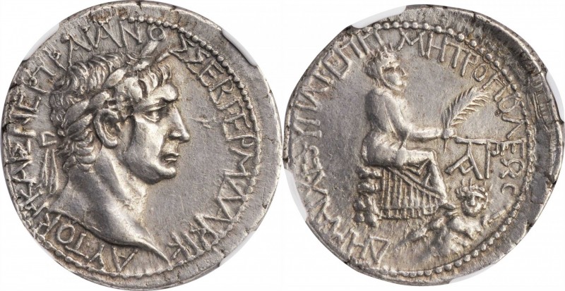 TRAJAN, A.D. 98-117. Cilicia. Tarsus. AR Tetradrachm (13.10 gms), A.D. 103-111. ...