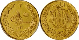 AFGHANISTAN. 2 Amani, SH 1299 (1920). PCGS MS-63 Gold Shield.
Fr-30; KM-888. Boldly struck with thick, frosty luster in the fields.
Estimate: $400.0...