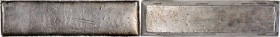 ANNAM. Silver Ingot of 10 Lang, ca. 1850. VERY FINE.
376.43 gms. Numerous stamps pertaining to the bank of issue, purity, and weight. Lightly toned, ...