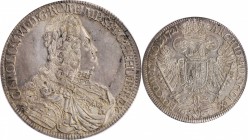AUSTRIA. Reichsthaler (Taler), 1721. Hall Mint. Charles VI. PCGS MS-63 Gold Shield.
KM-1594; Dav-1053. An incredibly attractive, choice piece, this T...