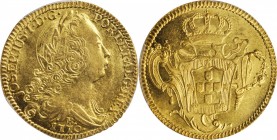 BRAZIL. 6400 Reis, 1770-R. Rio de Janeiro Mint. Jose I. PCGS AU-58 Gold Shield.
Fr-65; KM-172.2; LDMB-438; Gomes-55.23. A few obverse hairlines but v...